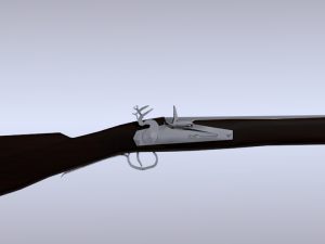 brown bess flintlock musket 3D Model