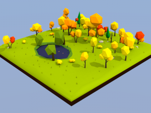 autumn landscape 3D Модель