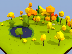 autumn landscape 3D Модель