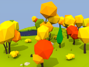 autumn landscape 3D Модель
