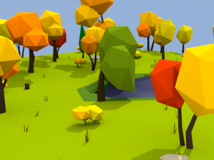 autumn landscape 3D Модель