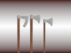 battle ax collection Model 3D