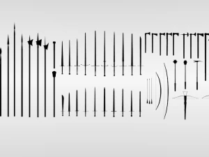 gran colecci&oacute;n medieval Modelo 3D