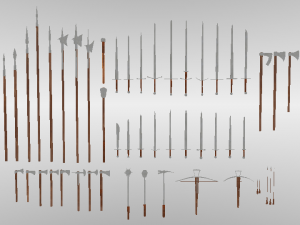 big medieval collection 3D Model