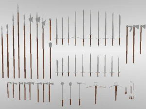 gran colecci&oacute;n medieval Modelo 3D