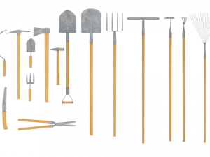 garden tools Modelo 3D