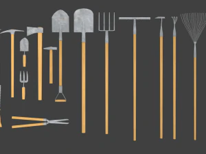 tuingereedschap 3D Model