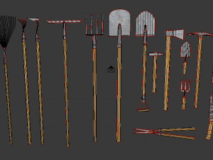 garden tools Modelo 3D
