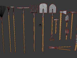 tuingereedschap 3D Model