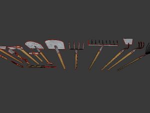 garden tools Modelo 3D