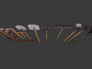 tuingereedschap 3D Model