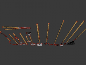garden tools Modelo 3D