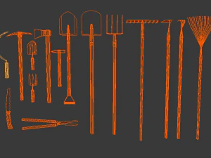 tuingereedschap 3D Model