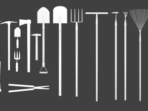 garden tools Modelo 3D