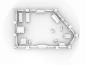 castle constructions and example object 3D Model