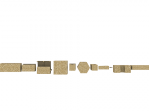 castle constructions and example object 3D मॉडल