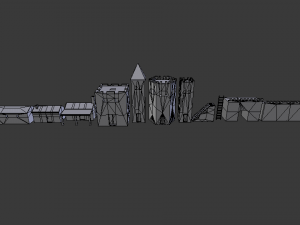 castle constructions and example object 3D मॉडल