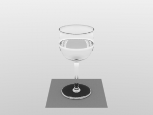 glass of water 3D मॉडल