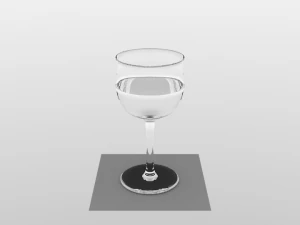 पानी का गिलास 3D मॉडल