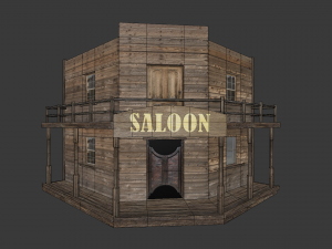 old saloon 3D Модель
