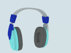 headphones 3D 模型