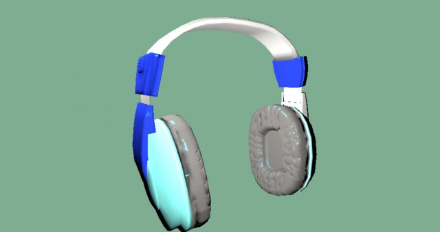 headphones 3D 模型 .c4d .max .obj .3ds .fbx .stl .blend 