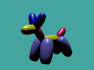 funy dog 3Dモデル