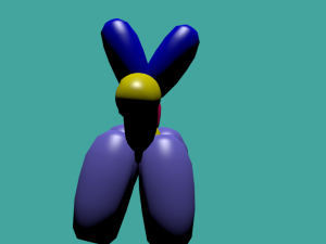 funy dog Model 3D