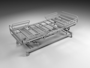 hospital bed 3D Model
