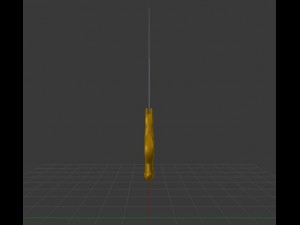 golden sword 3D मॉडल