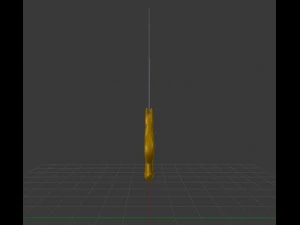golden sword 3D Model