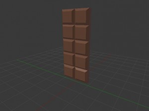 chocolate low-poly Modelo 3D