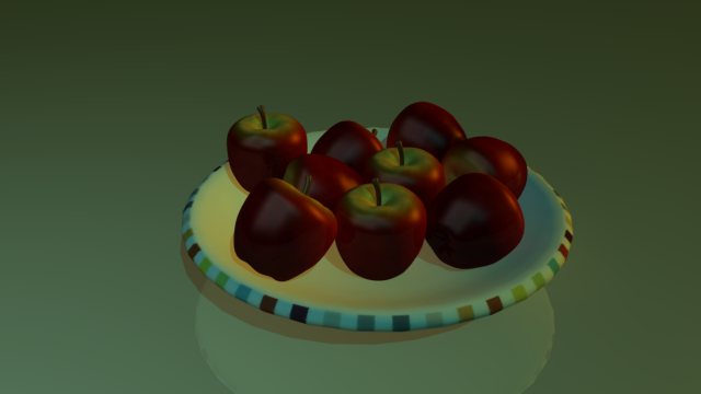 apple 3D 模型 .c4d .max .obj .3ds .fbx .stl .blend 
