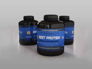 protein supplement bottles 3D Model