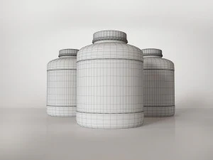 protein supplement bottles 3D Model