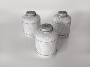 protein supplement bottles 3D Model