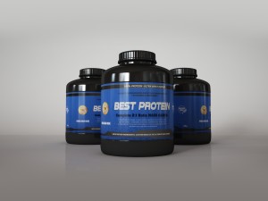protein supplement bottles 3D Model