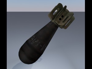 m69 mortar shell Modèle 3D