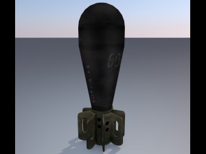 m69 mortar shell Modèle 3D