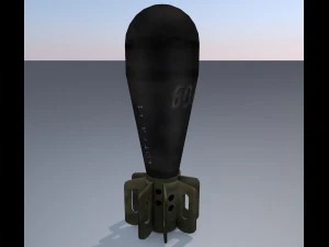 pocisk moździerzowy m69 Model 3D