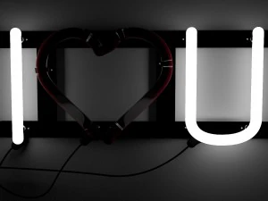 neon sign i love you 3D Model