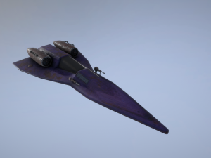 sci-fi spaceship 3D-Modell