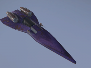 sci-fi spaceship 3D 모델