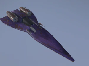 astronave di fantascienza Modello 3D