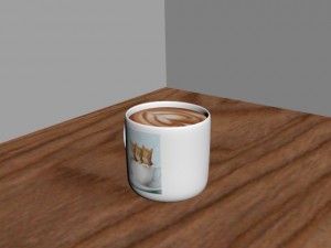 cup with coffe 3D Model