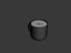 cup with coffe 3D Model