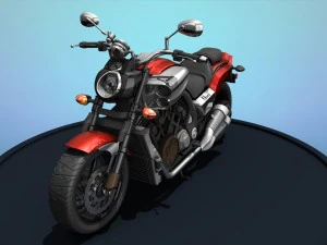 yamaha v-max Modelo 3D