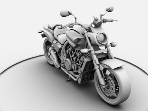 yamaha v-max Modelo 3D