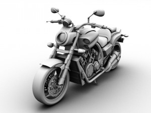yamaha v-max Modelo 3D