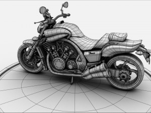 yamaha v-max Modelo 3D